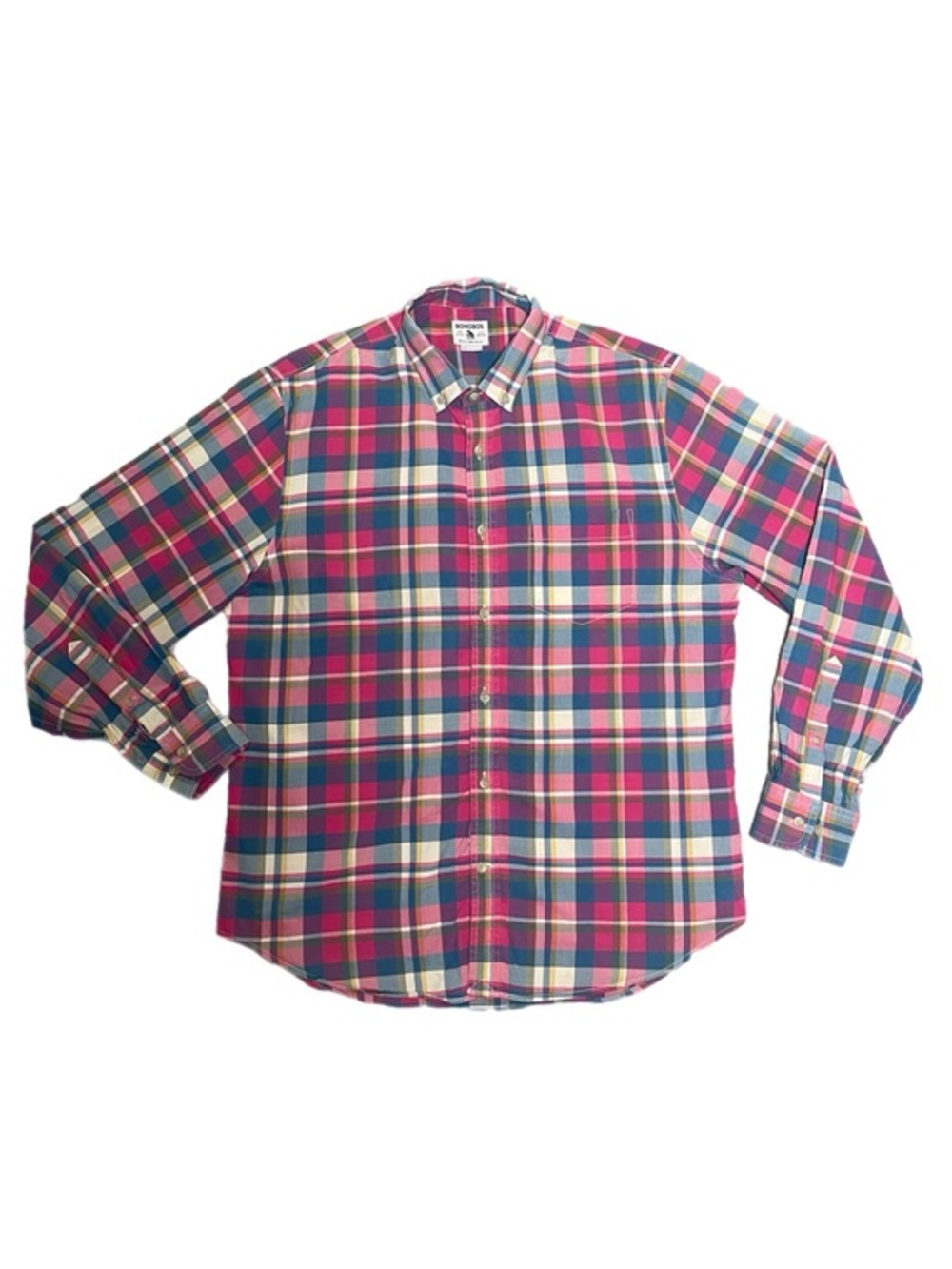 MENS BONOBOS Plaid Button-Down Shirt